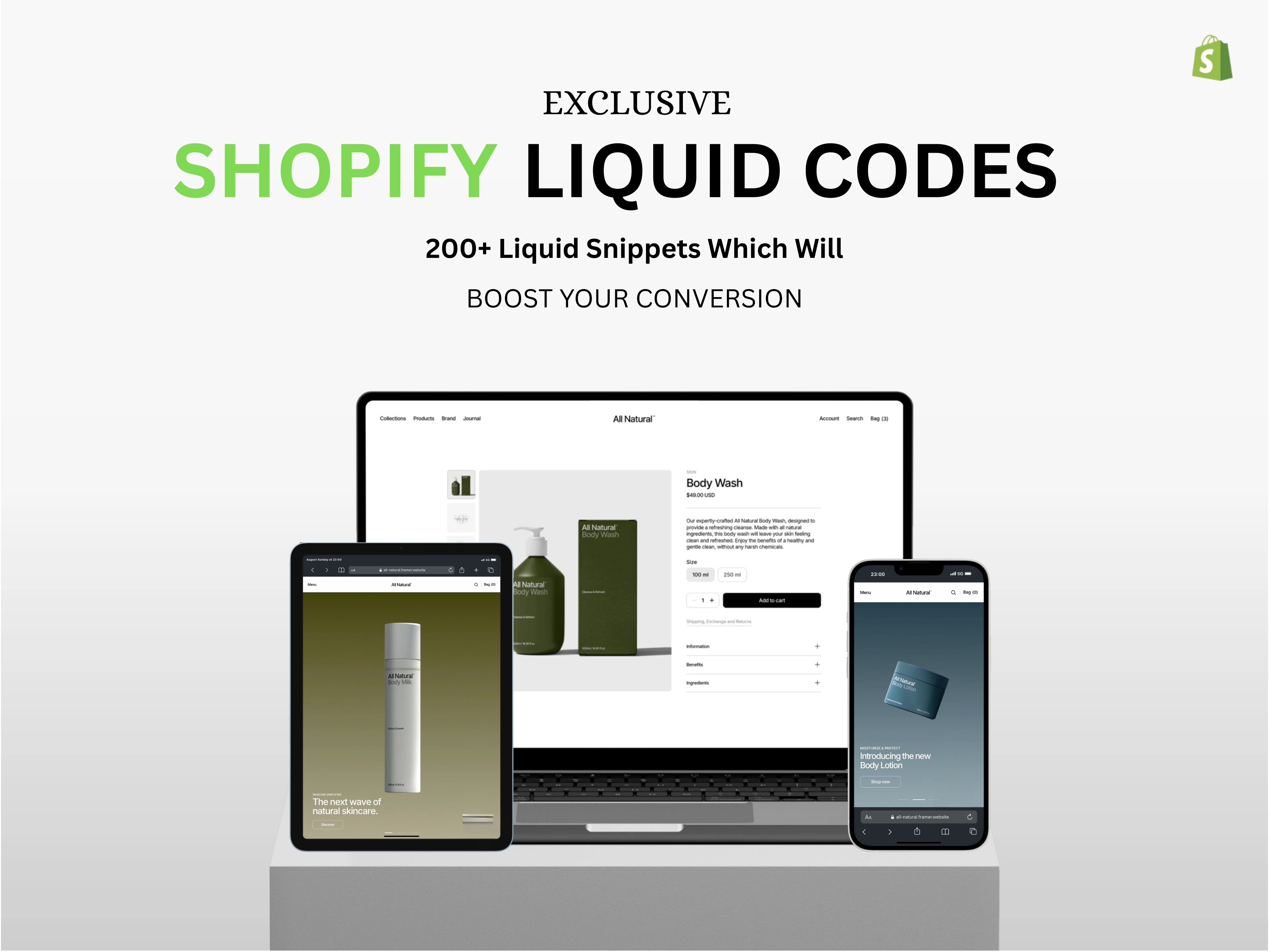200+ Ready to Use Shopify Liquid Code Snippets to Supercharge Your Store